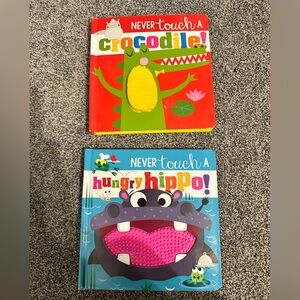 Never Touch Hippo/ Crocodile Interactive Book Set for Kids